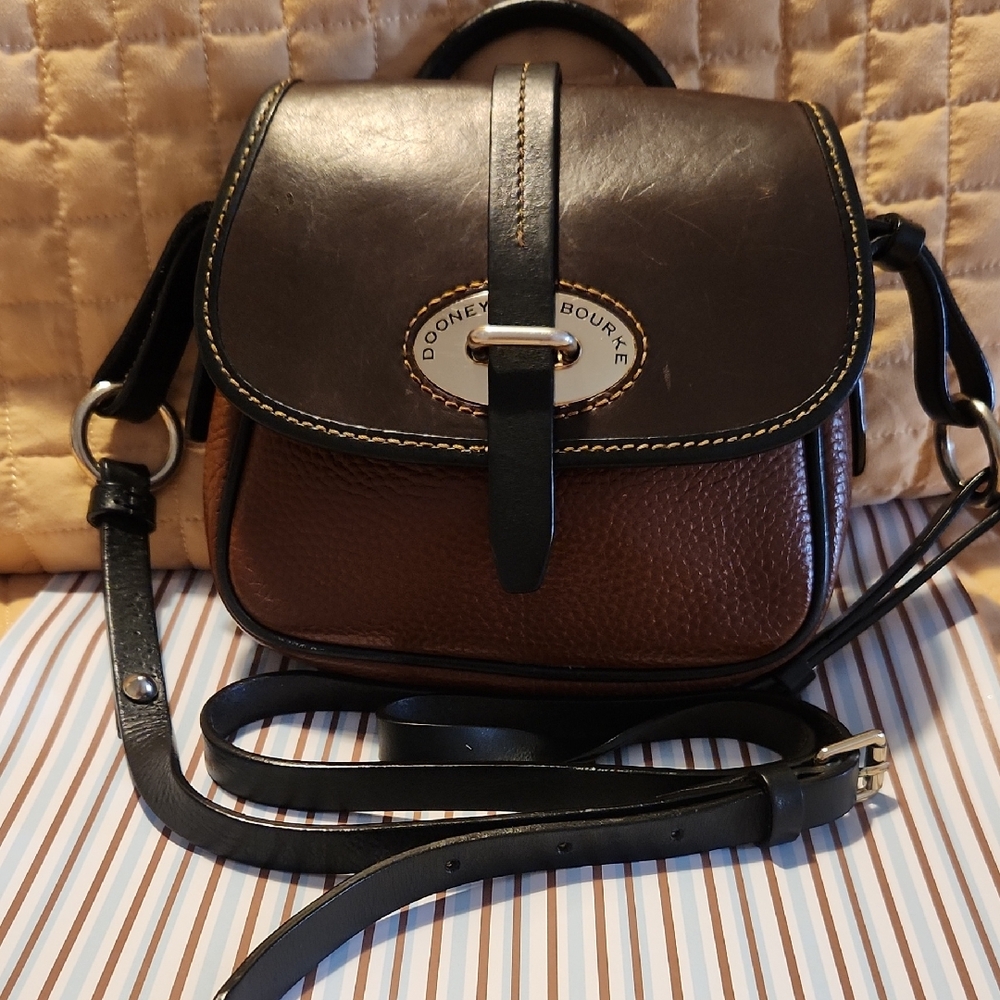 Dooney and Bourke Vintage Verona Mini  Leather Small Flap Crossbody
